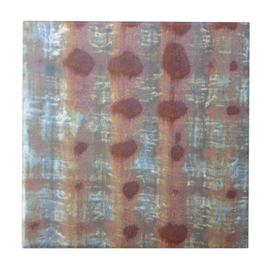 rusted薄板金を波形を付けました タイル (正面)