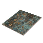 Rusted Metal Antique Floral  タイル (側面)