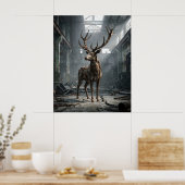 Rusted Stag Echo ポスター (キッチン)