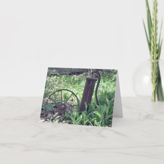 Rusted Things Flower Garden Nature ノートカード (正面)