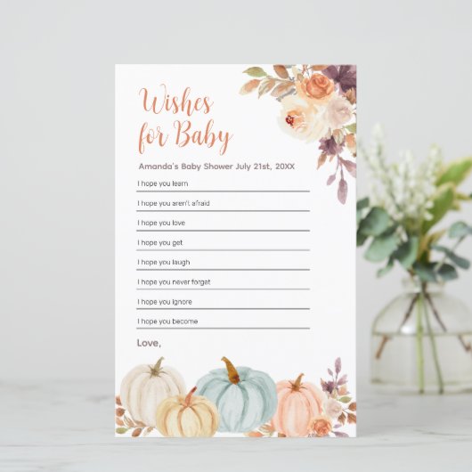 Rusti Orange Pumpkinフローラのベビー (スタンド正面)