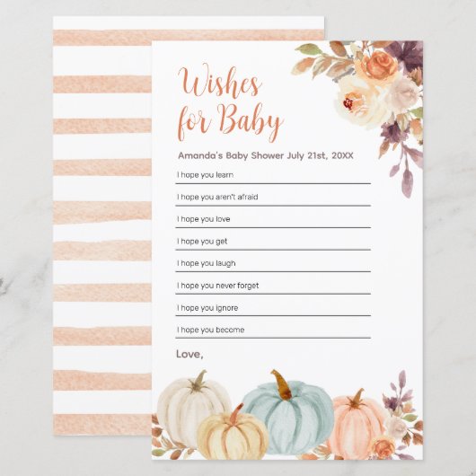 Rusti Orange Pumpkinフローラのベビー (正面/裏面)