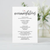 rusticモダンの結婚宿泊カードv1 エンクロージャーカード (スタンド正面)