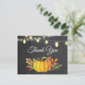 rustic 秋のカボチャ 感謝カード (スタンド正面)