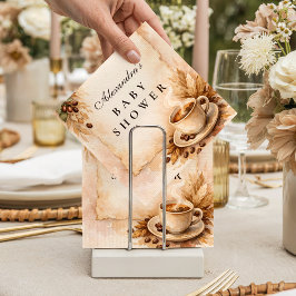 Rustic A Baby Is Brewing Coffee Baby Shower スタンダードカクテルナプキン