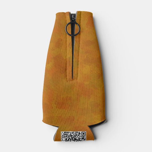 Rustic Abstract Modern Contemporary Geometric Art ボトルクーラー (裏面)