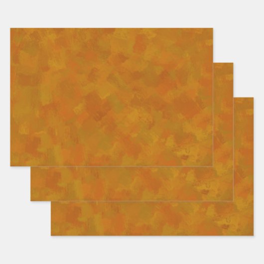 Rustic Abstract Modern Contemporary Geometric Art ラッピングペーパーシート (セット)