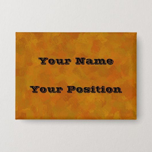 Rustic Abstract Modern Contemporary Geometric Art 缶バッジ (正面)