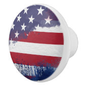 Rustic American Flag Ceramic Pull セラミックノブ (右)