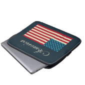 Rustic American Flag Laptop Case ラップトップスリーブ (正面下部)