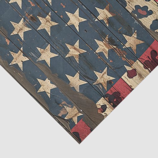 Rustic American Flag Leopard Print (1) 薄葉紙 (詳細)