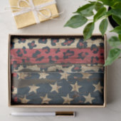 Rustic American Flag Leopard Print (1) 薄葉紙 (ギフト)