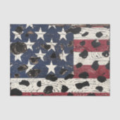Rustic American Flag Leopard Print (2) 薄葉紙 (正面)