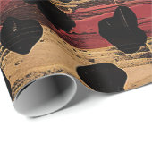 Rustic American Flag Leopard Print (4) ラッピングペーパー (ロールコーナー)