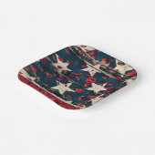 Rustic American Flag Leopard Print (5) ペーパープレート (傾斜あり)