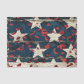 Rustic American Flag Leopard Print (5) 薄葉紙 (正面)