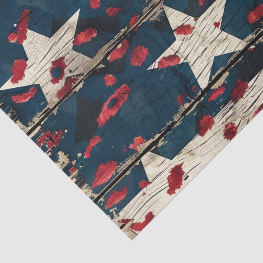 Rustic American Flag Leopard Print (5) 薄葉紙 (詳細)