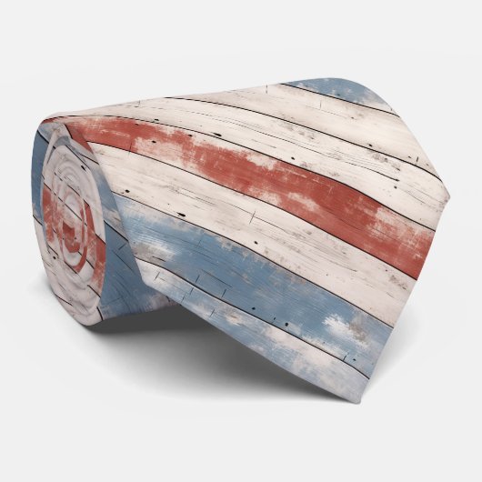 Rustic Americana Wood Plank  ネクタイ (ロール)