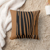 Rustic Animal  Patchwork Zebra Stripe Pillow クッション (ブランケット)