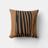 Rustic Animal  Patchwork Zebra Stripe Pillow クッション (正面)