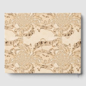 Rustic Antique Musical Notes ゲストブック (裏面)