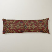 Rustic Antique Oriental Persian Red Pattern ボディピロー (裏面)