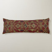 Rustic Antique Oriental Persian Red Pattern ボディピロー (正面)