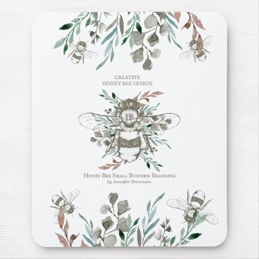 Rustic Apiarist Farm Creative Honey Bee Apiary マウスパッド (正面)