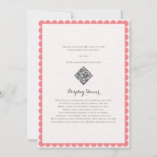 Rustic Apple Of Our Eye Fall Harvest Baby Shower 招待状 (裏面)