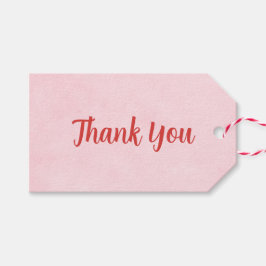 Rustic Apple Shower Favor Tags – Red Watercolor ギフトタグ