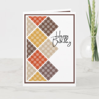 Rustic Arabesque Birthday Card カード