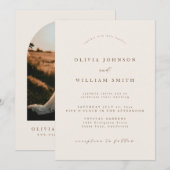 Rustic Arch Wedding Invitation 招待状 (正面/裏面)