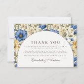 Rustic Autumn Botanical Wedding サンキューカード (正面)