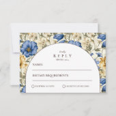 Rustic Autumn Botanical Wedding 出欠カード (正面)