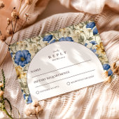 Rustic Autumn Botanical Wedding 出欠カード