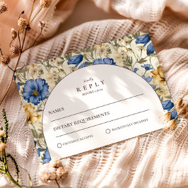 Rustic Autumn Botanical Wedding 出欠カード