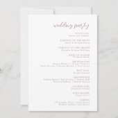 Rustic Autumn Fall Floral Wedding Program  招待状 (正面)