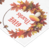 Rustic Autumn Fall Give Thanks  テーブルクロス (アングル)