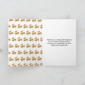 Rustic Autumn Fall Leaves Thanksgiving Party シーズンカード (内部)