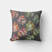 Rustic Autumn Falling Leaves Watercolor Art クッション (正面)