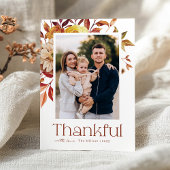 Rustic Autumn Foliage Thanksgiving Photo シーズンカード