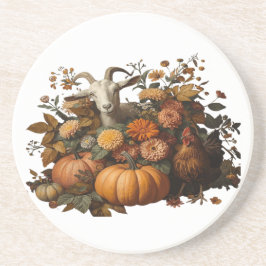 Rustic Autumn Harvest コースター