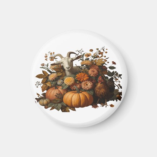 Rustic Autumn Harvest マグネット (正面)