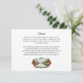 Rustic Autumn Lakeside Forest Wedding エンクロージャーカード (スタンド正面)