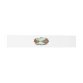 Rustic Autumn Lakeside Forest Wedding 招待状ベリーバンド (フラット)