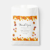 Rustic Autumn Leaves Wedding フェイバーバッグ (正面)
