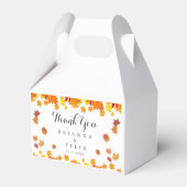 Rustic Autumn Leaves Wedding フェイバーボックス (裏面サイド)