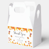 Rustic Autumn Leaves Wedding フェイバーボックス (オープン)