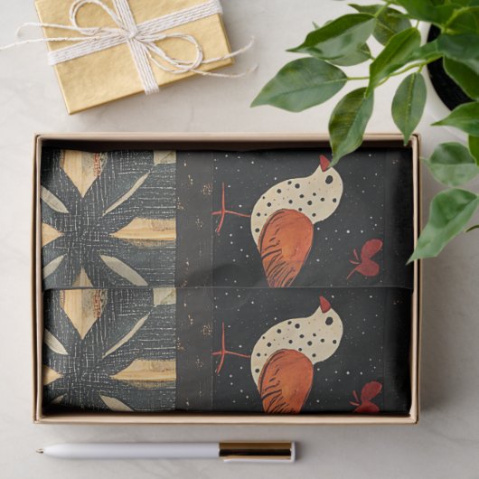 Rustic Autumn Patchwork Quilt Pattern | Farmhouse 薄葉紙 (ギフト)