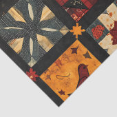 Rustic Autumn Patchwork Quilt Pattern | Farmhouse 薄葉紙 (詳細)